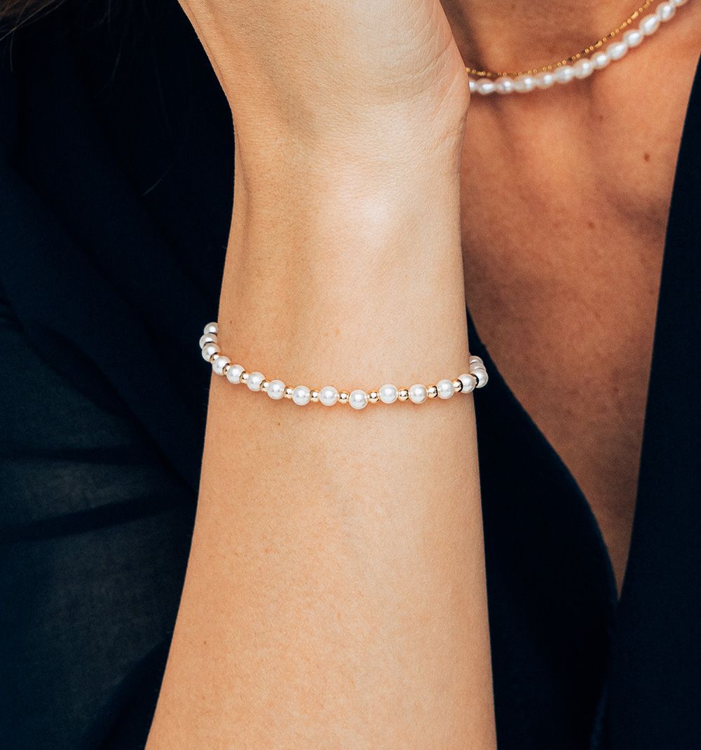 14k Maru Ball pearl bracelet